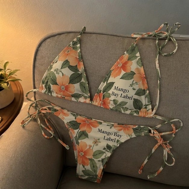 Bikinis with logo — customer photo
