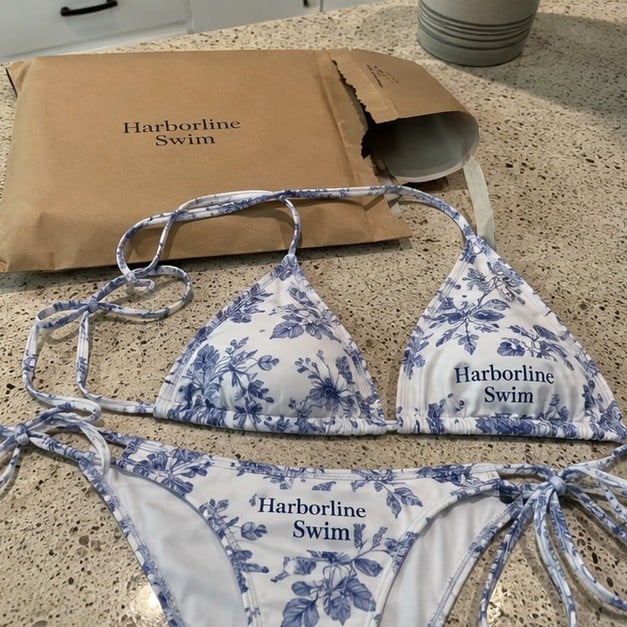 Personalized bikinis — customer photo